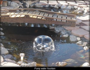 pond fountain