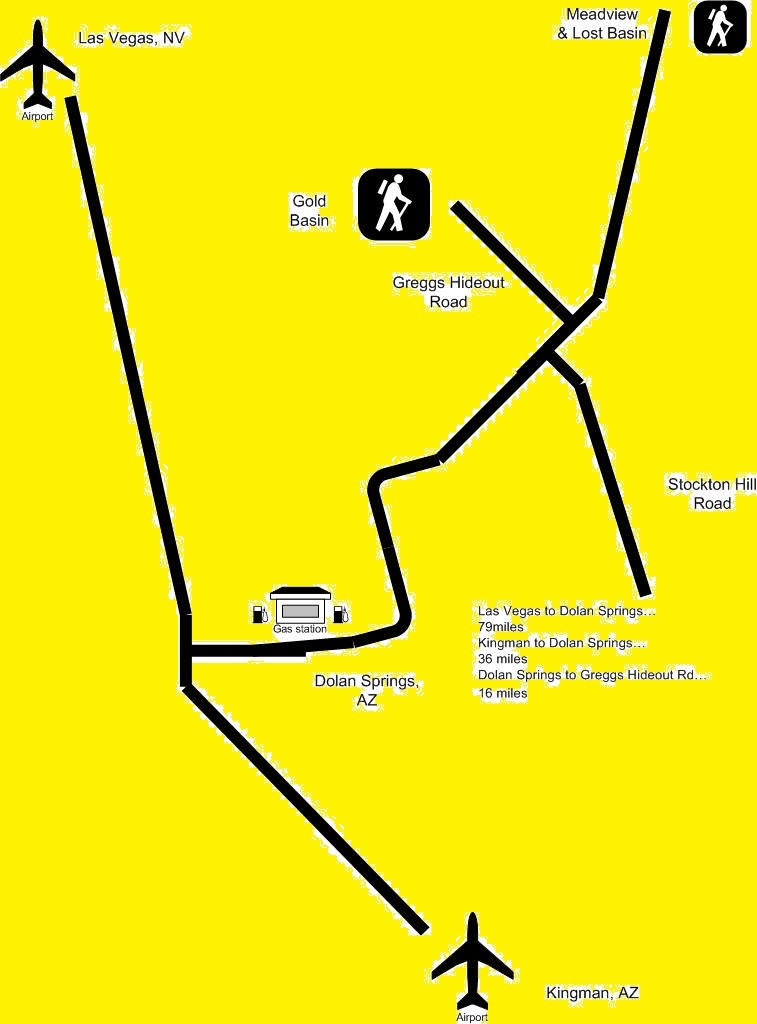 Gold Basin, Lost Basin, AZ Map
