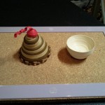 A cupcake with a top and bottom