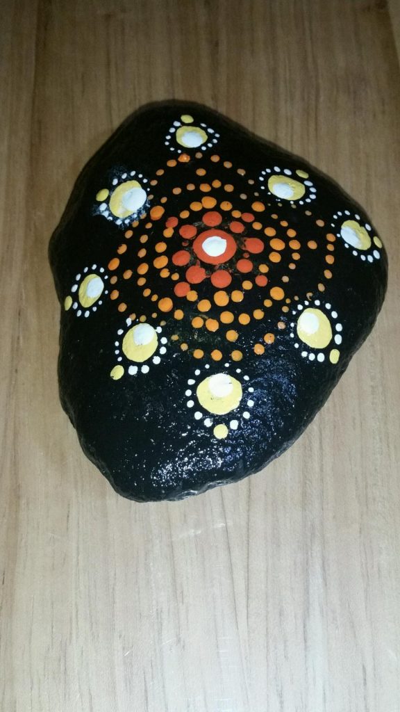 Mandala rock called "Black Hole"